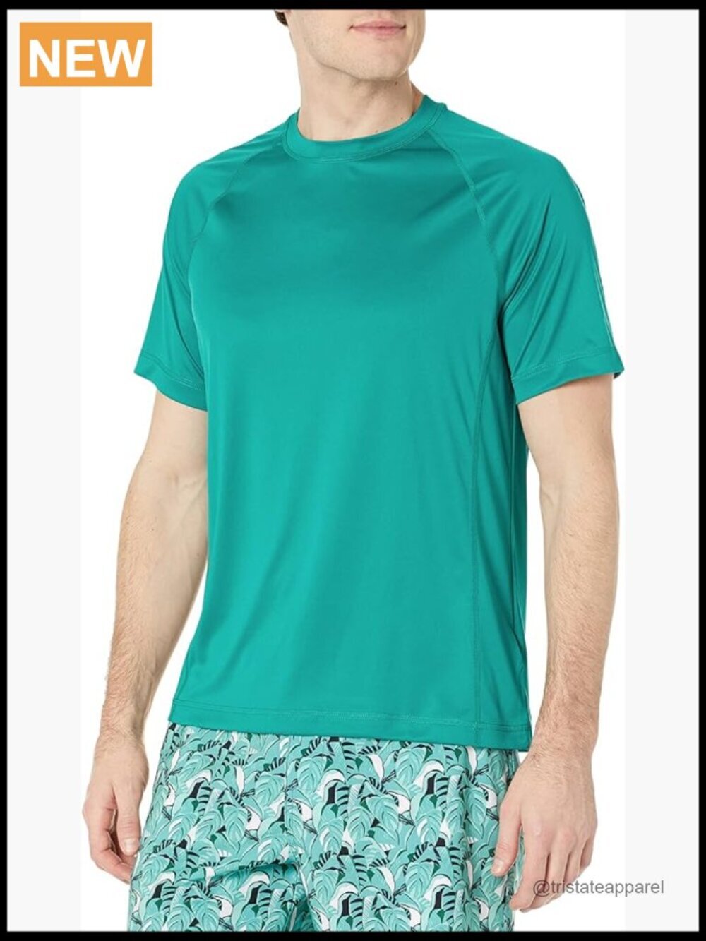 Men's Slim-Fit Quick-Dry UPF 50 Swim Tee